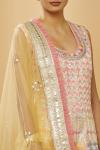 Baby Pink with Multicolor Embroidered Anarkali