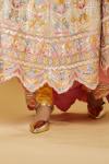 Baby Pink with Multicolor Embroidered Anarkali