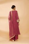 Dark Dusky Pink Embroidered Plazzo Suit