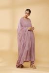 Onion Pink Embroidered Kurta Chudidar